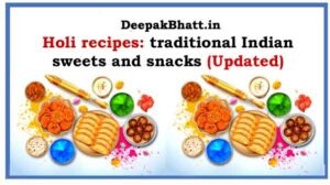 Holi recipes: traditional Indian sweets and snacks