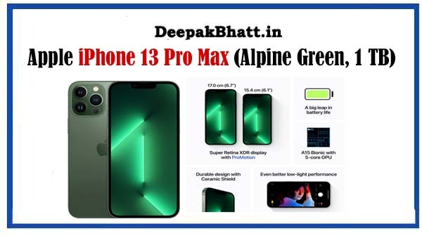 Apple iPhone 13 Pro Max (Alpine Green, 1 TB)