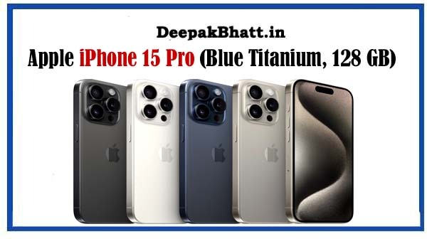 Apple iPhone 15 Pro (Blue Titanium, 128 GB)